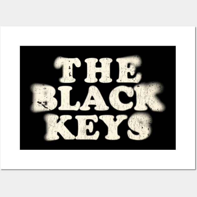 the black keys - noise type Wall Art by HANASUISI